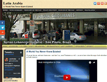 Tablet Screenshot of latinarabia.com